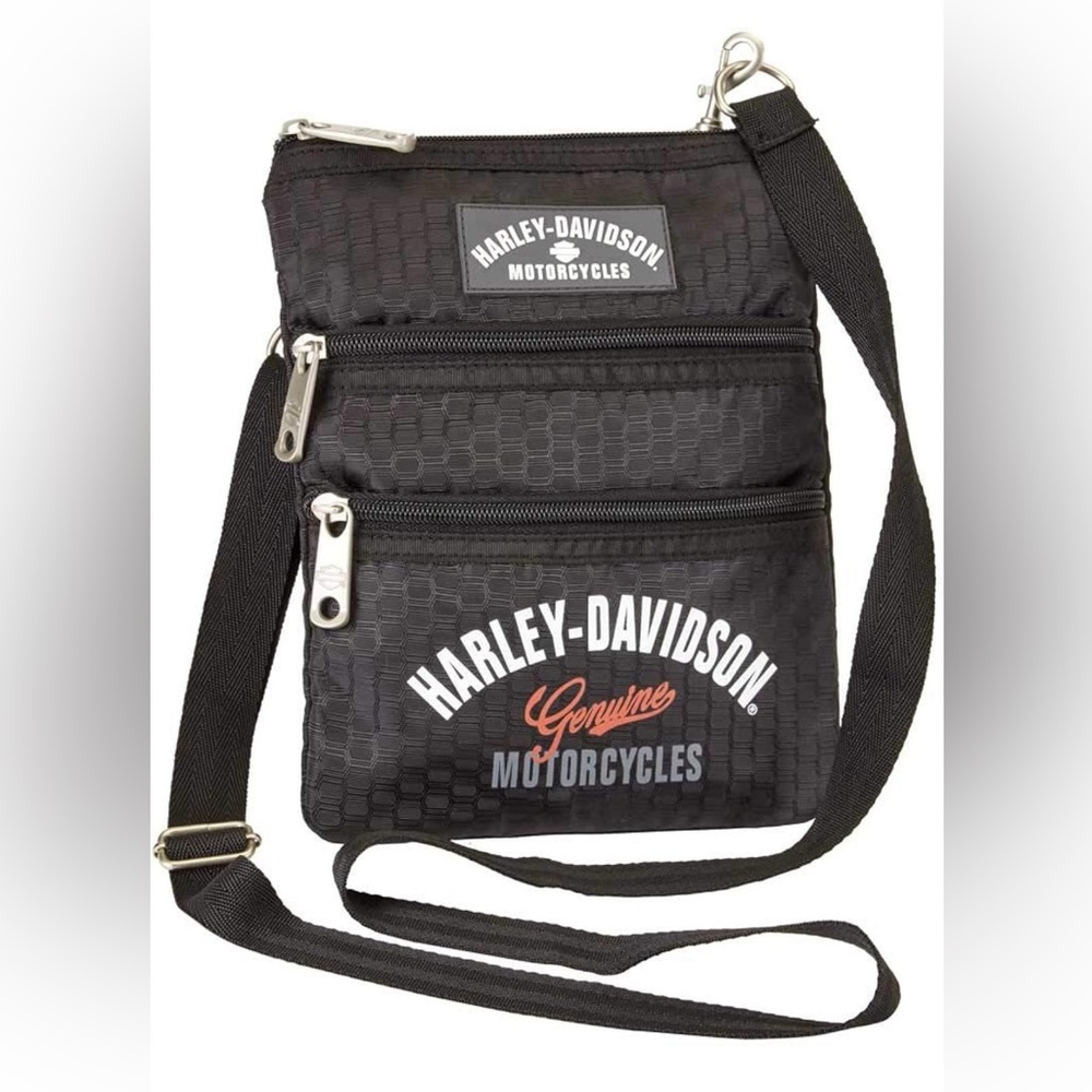 Harley Davidson Canvas Crossbody Bag Purse NWOT
